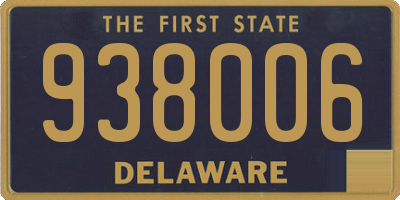 DE license plate 938006