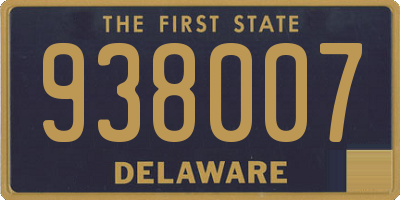 DE license plate 938007
