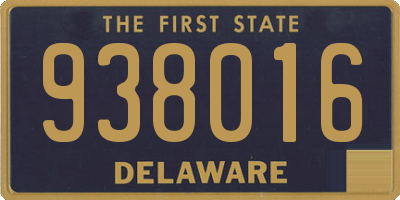 DE license plate 938016
