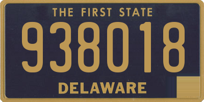 DE license plate 938018