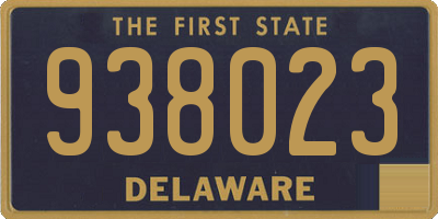 DE license plate 938023