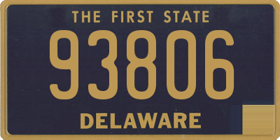 DE license plate 93806