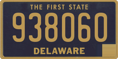 DE license plate 938060