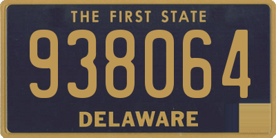 DE license plate 938064