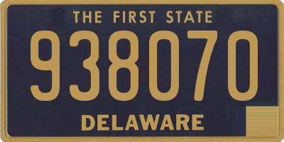 DE license plate 938070