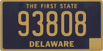 DE license plate 93808