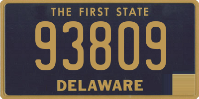 DE license plate 93809
