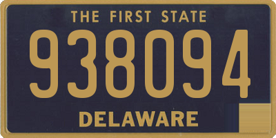 DE license plate 938094