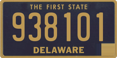 DE license plate 938101