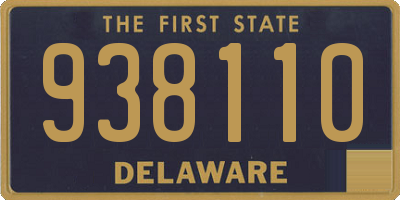DE license plate 938110