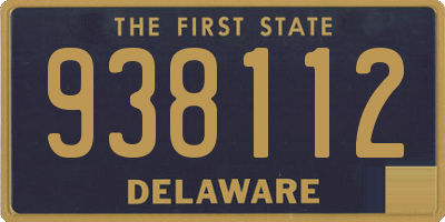 DE license plate 938112
