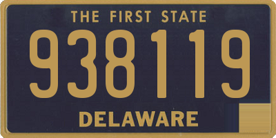 DE license plate 938119