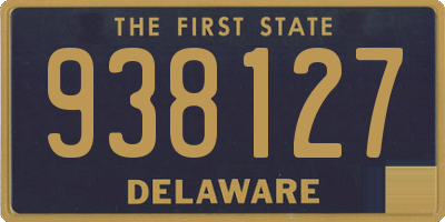 DE license plate 938127