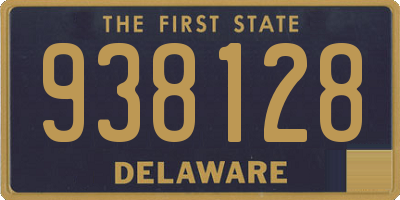 DE license plate 938128