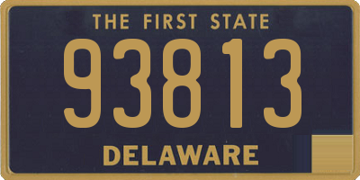 DE license plate 93813