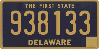 DE license plate 938133