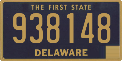 DE license plate 938148
