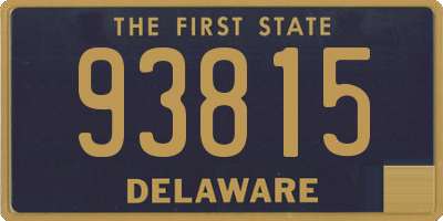 DE license plate 93815