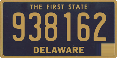 DE license plate 938162