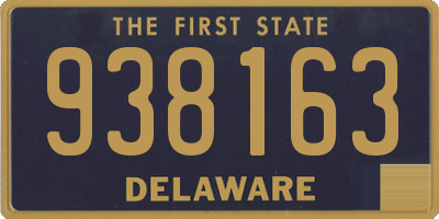 DE license plate 938163