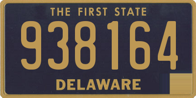DE license plate 938164