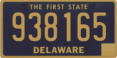 DE license plate 938165