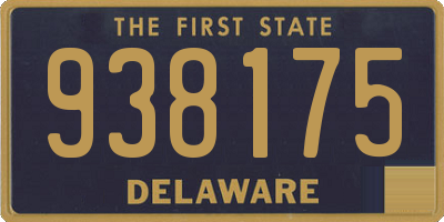DE license plate 938175