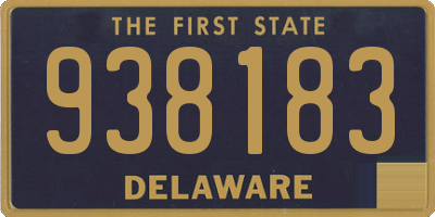 DE license plate 938183