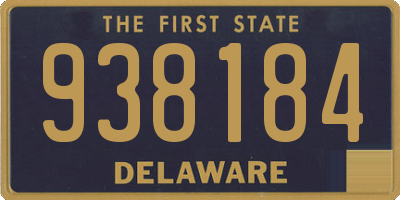 DE license plate 938184