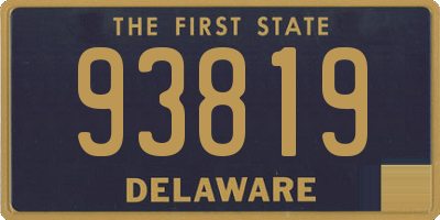 DE license plate 93819