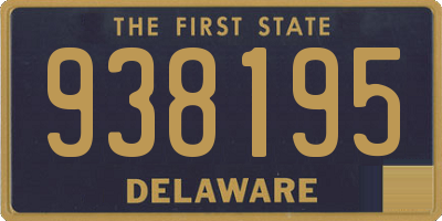 DE license plate 938195