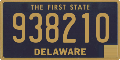 DE license plate 938210