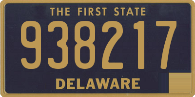 DE license plate 938217
