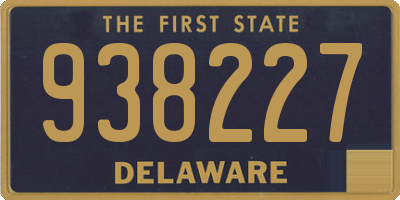 DE license plate 938227