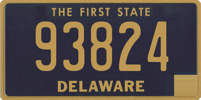 DE license plate 93824