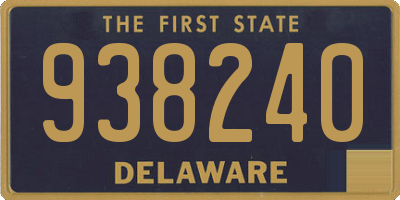 DE license plate 938240