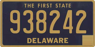 DE license plate 938242