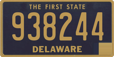DE license plate 938244