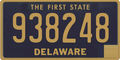 DE license plate 938248