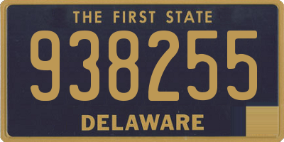 DE license plate 938255