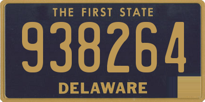 DE license plate 938264