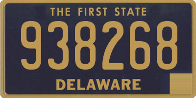 DE license plate 938268