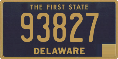 DE license plate 93827