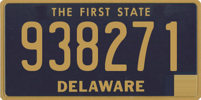 DE license plate 938271