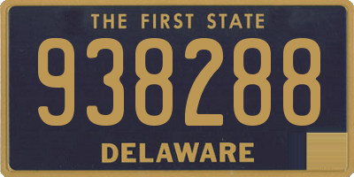 DE license plate 938288