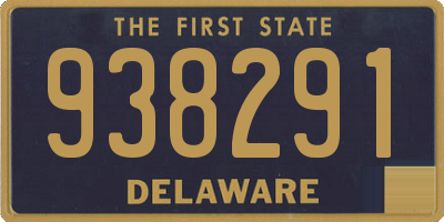 DE license plate 938291