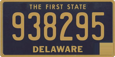 DE license plate 938295