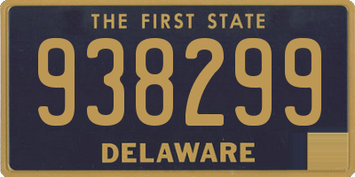 DE license plate 938299
