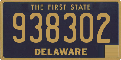DE license plate 938302