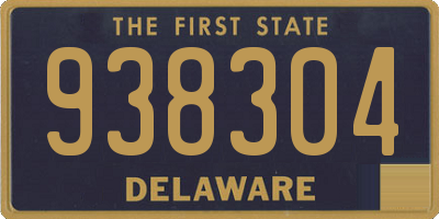 DE license plate 938304